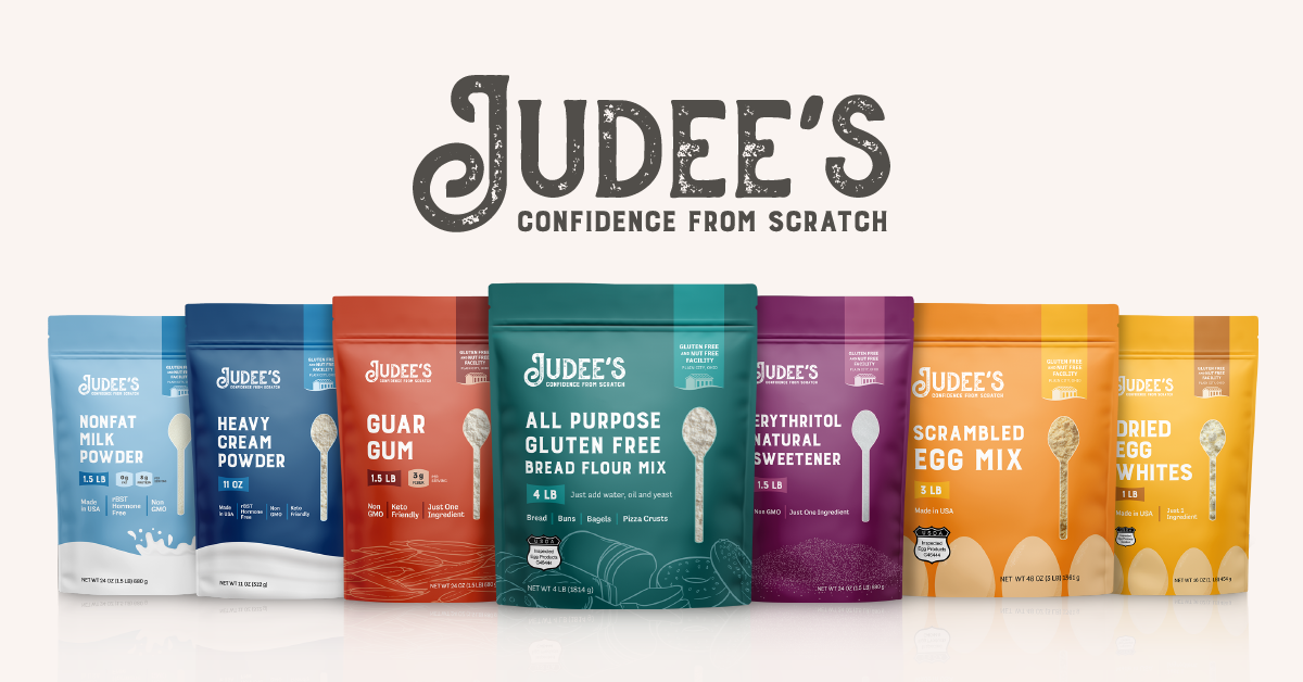 Judee's - Leche desnatada sin lactosa en polvo, 5 libras, 100% sin OMG,  rBST sin hormonas, baja en carbohidratos, sin gluten y sin nueces, hecha de