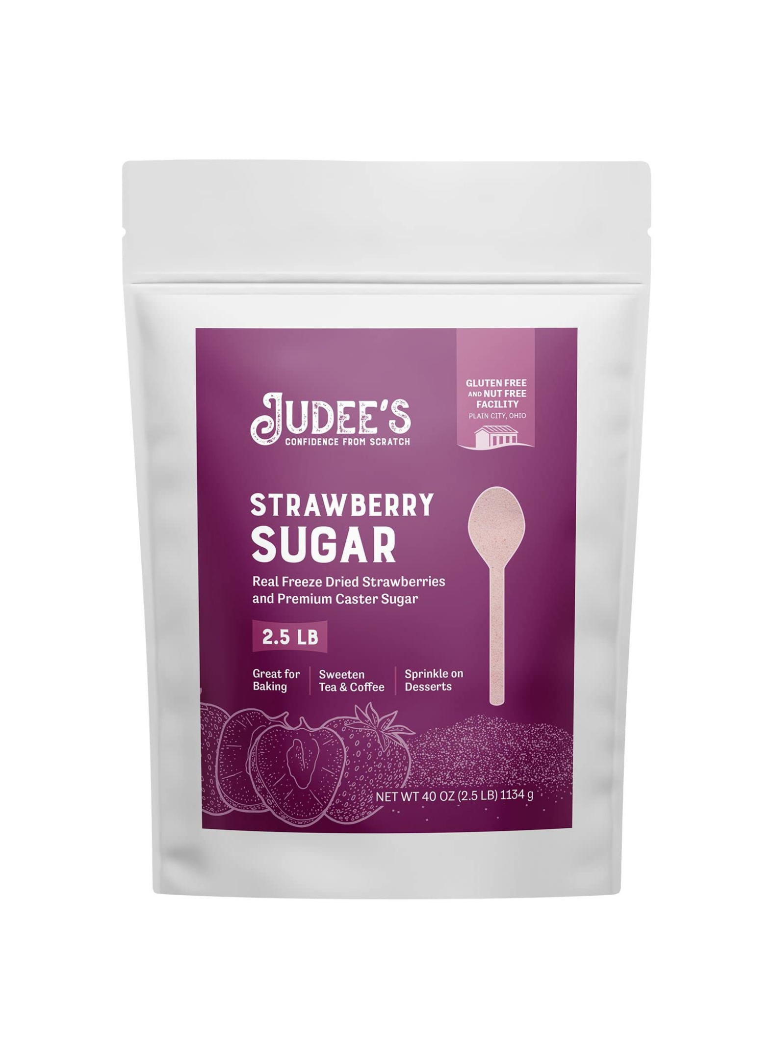 Jude's Raspberry Strawberry Sugar | Real Fruit Cocktail Rim & Baking | Judee’s – Judee's ...